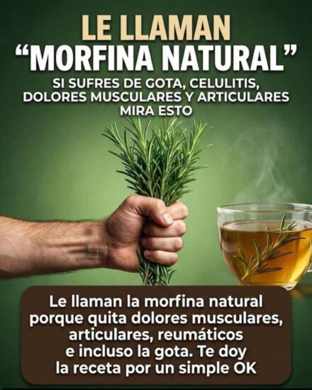 Le llaman la morfina natural porque quita dolores musculares, articulares, reumáticos