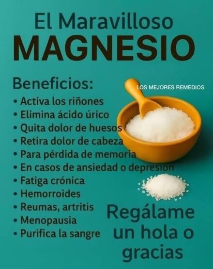 El maravilloso magnesio: el mineral que tu cuerpo necesita