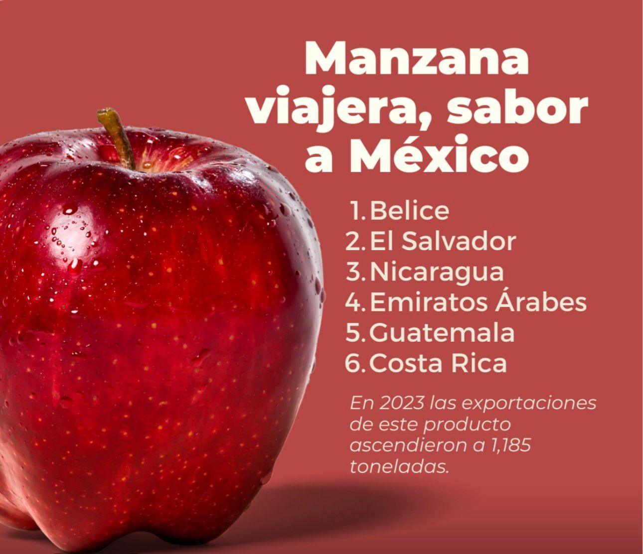 La manzana mexicana no solo destaca por su color rojo intenso