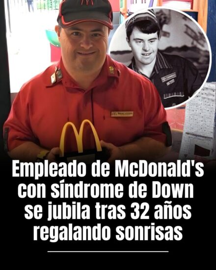 Empleado con síndrome de Down se retira de McDonald’s tras 33 años de trabajo ejemplar