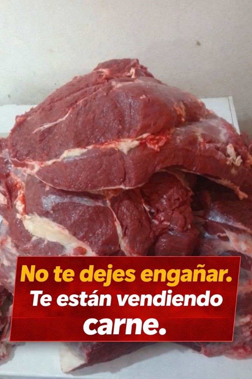 No te dejes engañar. Te estan vendiendo carne de