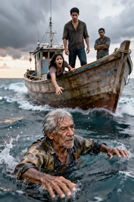 Sus hijos arrojaron al mar a su padre de 87 años… olvidaron que toda su vida había sido del mar.