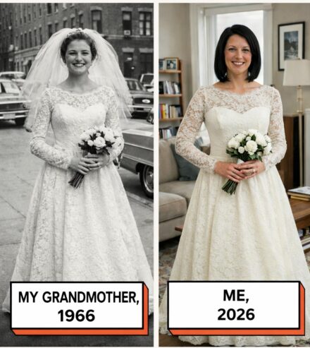 Decidí usar el vestido de novia de mi abuela en su honor, pero al modificarlo, encontré una nota oculta que revelaba la verdad sobre mis padres.