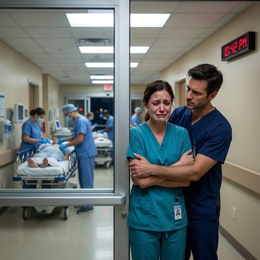 Durante mi turno de noche, mi esposo, mi hermana y mi hijo de tres años llegaron inconscientes. Cuando intenté correr hacia ellos, un compañero del departamento médico me detuvo en silencio.