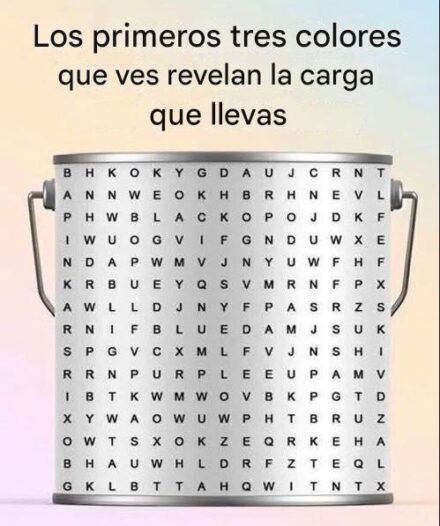 Los primeros tres colores que ves revelan la carga que llevas