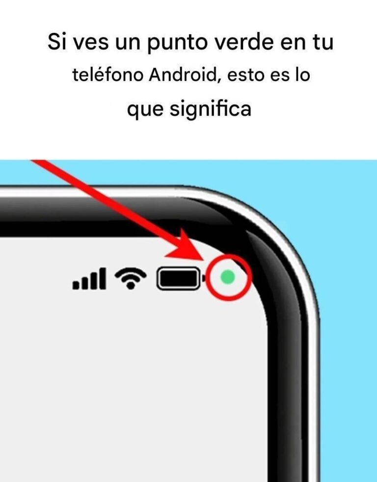 ¿Ves un punto verde en tu teléfono Android? Esto es lo que significa.