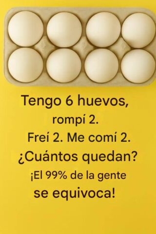 El enigma de los 6 huevos: la respuesta revelada