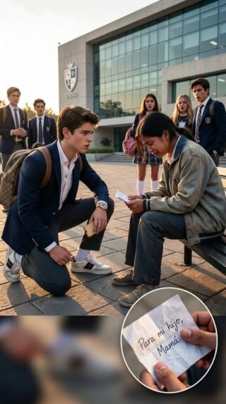 ¡EL BULLY QUE SE ROMPIÓ POR DENTRO! Humillaba al chico becado frente a toda la escuela tirando su comida a la basura, pero el día que leyó la carta oculta en su bolsa, el mundo se detuvo. ¡Un secreto de sacrificio y hambre que transformó un corazón de piedra en la redención más viral del año!