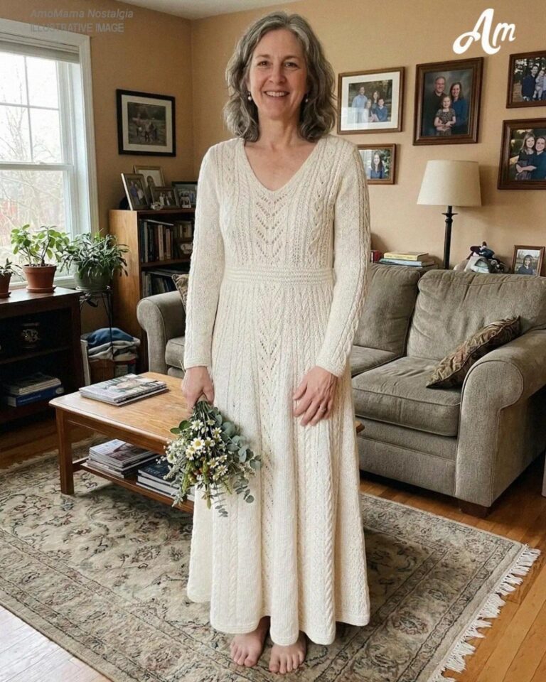 Le hice un vestido de novia a mi esposa para renovar sus votos; cuando los invitados a la recepción comenzaron a reír, ella tomó el micrófono y toda la sala quedó en silencio.