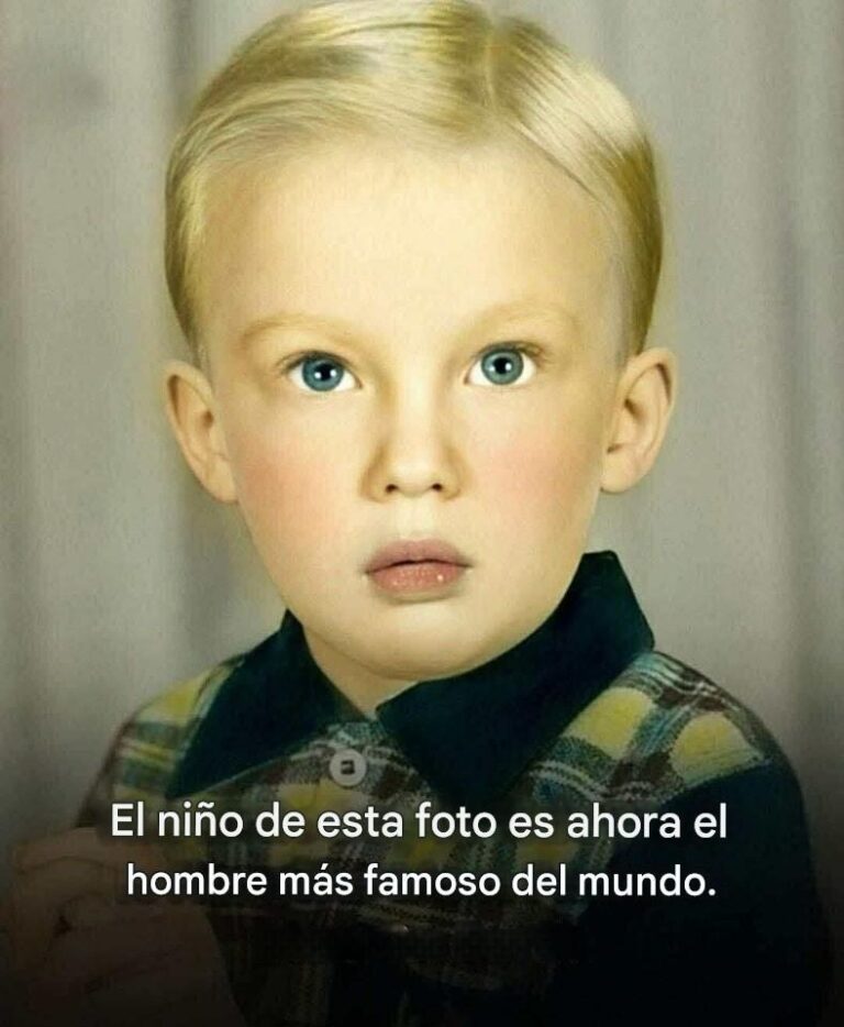 Una fotografía de un niño que se convirtió en uno de los hombres más reconocidos de nuestro tiempo.