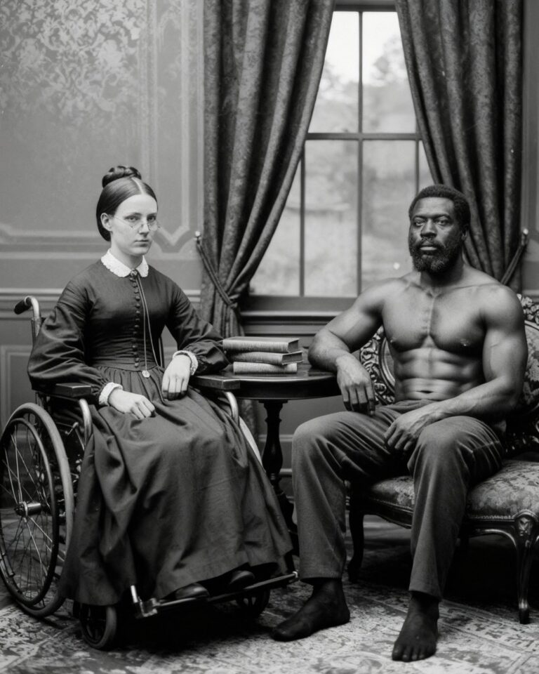 Considerada no apta para el matrimonio, su padre la casó con la esclava más fuerte, Virginia, en 1856.