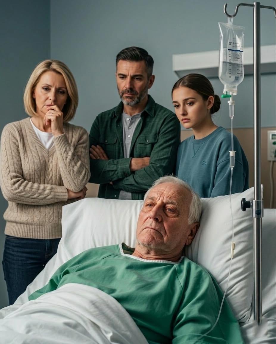 Cuando nuestros hijos regresaron al hospital a la mañana siguiente, fingiendo estar atentos, fingiendo que les importaba, mi cama estaba vacía. La enfermera simplemente dijo: