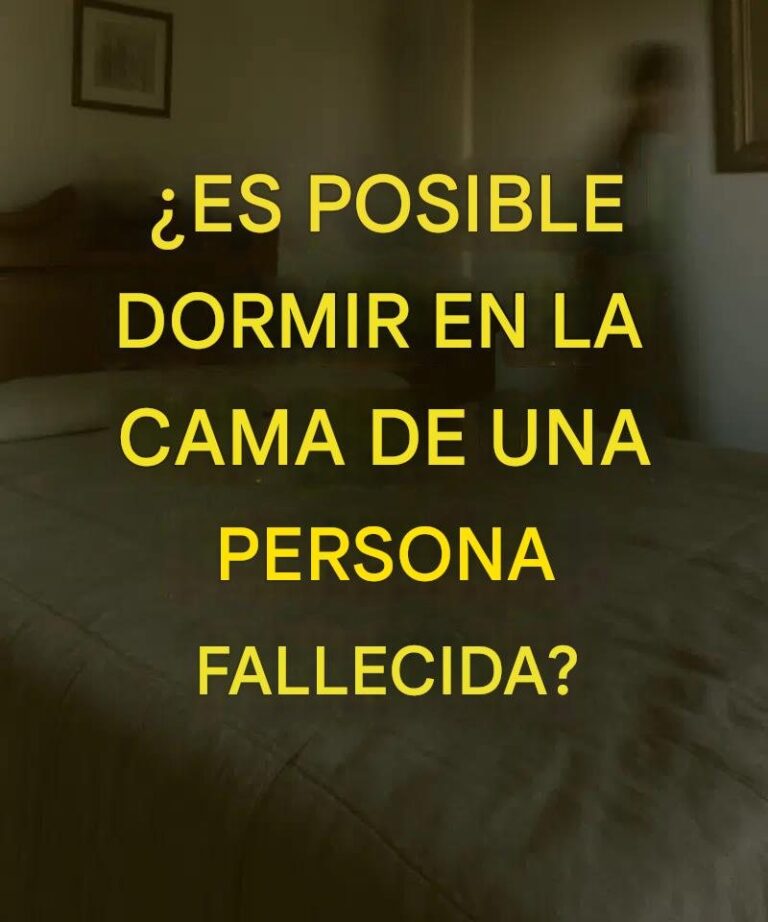 ¿Es posible dormir en la cama de una persona fallecida?