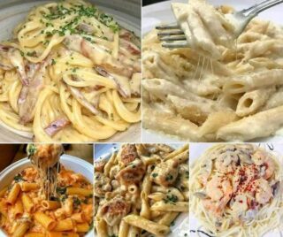 Deliciosas recetas para los amantes de la pasta.