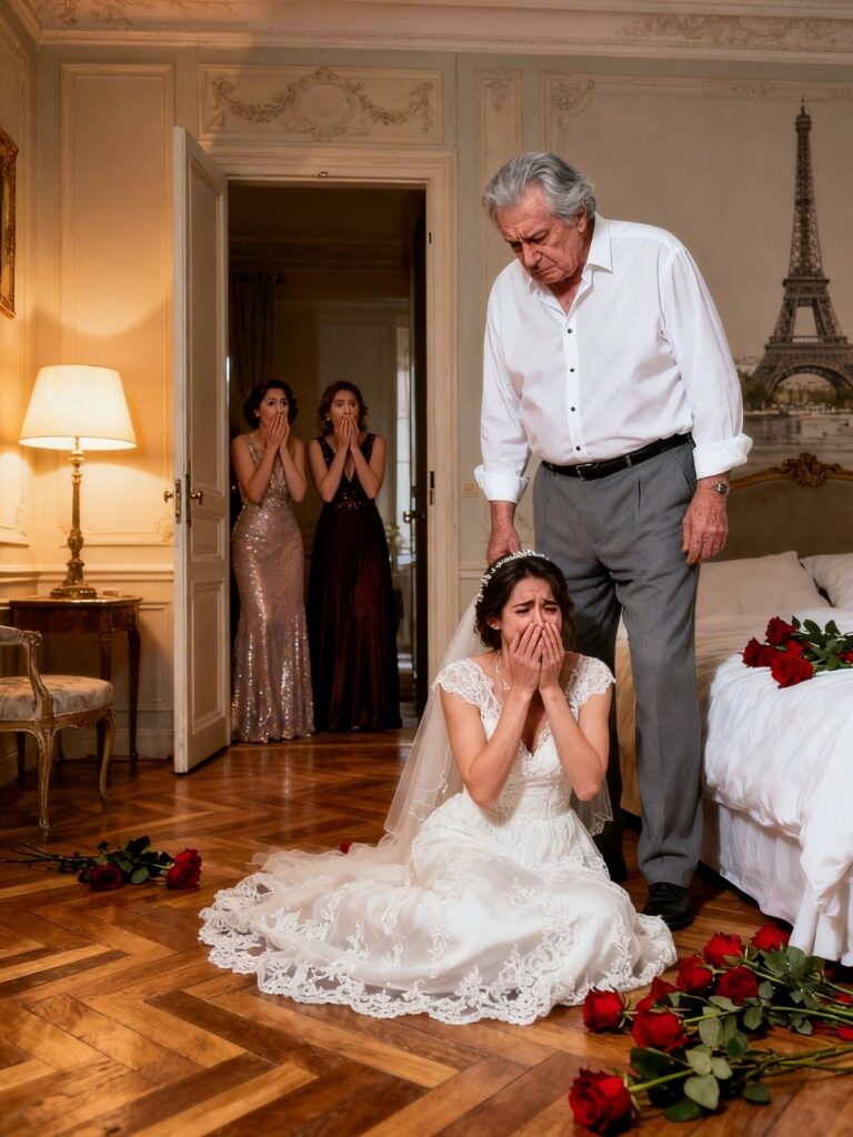 Mi padre se volvió a casar a los 60 años con una mujer 30 años más joven que él; toda la familia estaba encantada… hasta que un grito resonó en la noche de bodas…