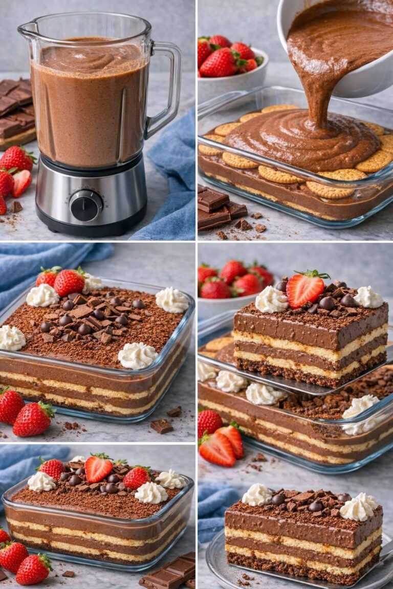 Crema de chocolate Carlotta (un postre fácil y delicioso) 🍫🍓✨ ¡Si no la has probado, te estás perdiendo algo! 🤯🤯👇🏻👇🏻