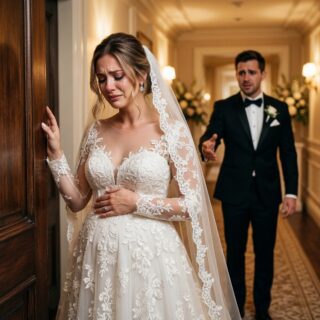 Una hora antes de mi boda, mientras temblaba de dolor con nuestro hijo todavía dentro de mí, oí a mi prometido susurrar las palabras que lo destrozaron todo: “Nunca la amé… este bebé no cambia nada”. Mi mundo quedó en silencio. Pero cuando empezó la música y los invitados sonrieron, tomé una decisión. Si él quería una boda perfecta, entonces todos estaban a punto de escuchar la verdad.”