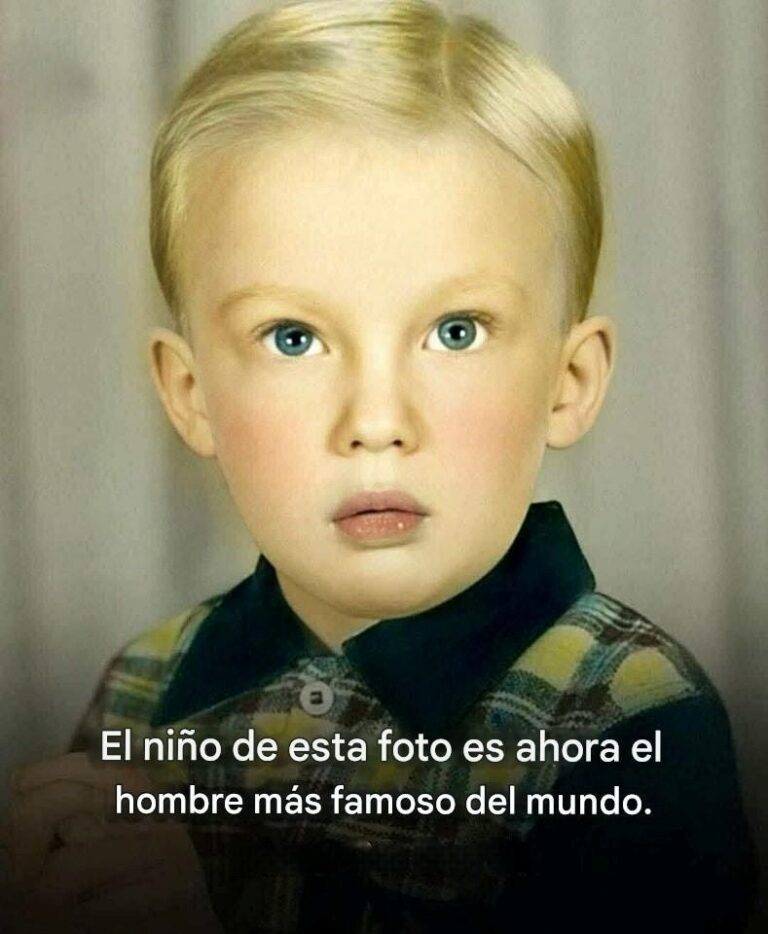 Una fotografía de un niño que se convirtió en uno de los hombres más reconocidos de nuestro tiempo.
