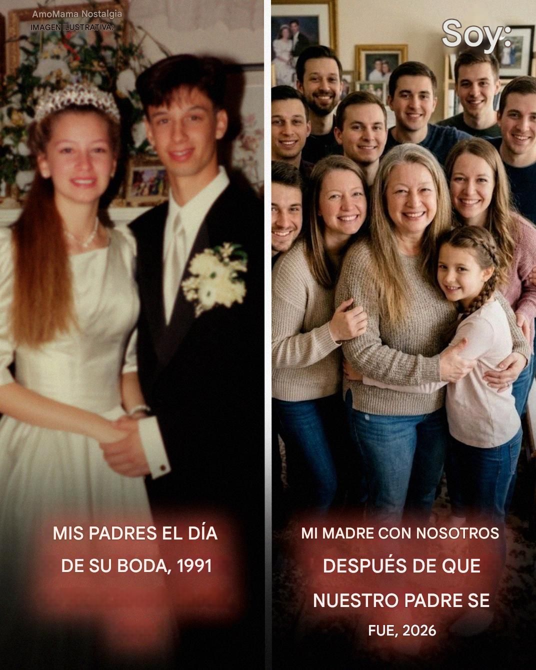 Mi papá dejó a mi mamá con 10 hijos por una mujer más joven de la iglesia; 10 años después, pidió volver, pero yo tenía una lección esperándome. Tenía 15 años cuando mi papá nos reunió en el sótano de la iglesia y dijo que Dios lo estaba “llamando a otro lugar” después de 25 años de matrimonio. Mi mamá estaba embarazada de ocho meses de su décimo hijo. Diez. Porque siempre decía que una familia grande era su bendición. El “llamado” resultó ser una soprano de 22 años del coro. Se fue esa noche. Los siguientes años casi nos destruyen. Cupones de alimentos. Habitaciones compartidas. Mamá fregando pisos de oficina después de medianoche. Nunca habló mal de él. Ni una sola vez. Simplemente sobrevivió. Por nosotros. La semana pasada, diez años después, llamó. La soprano lo había dejado. Aparentemente, ella no se había apuntado para cuidar a un hombre mayor con problemas de espalda y sin plan de jubilación. Ahora quería “volver a casa”. Dijo que había “cometido errores”. Dijo que extrañaba a su familia. Mamá parecía destrozada. Suave. Aún leal de una manera que nunca pude comprender. “Creo que la gente merece el perdón”, susurró. No discutí. Hice un plan. Le envié un mensaje de texto desde SU teléfono: “Pensé en tu propuesta. Ven a una cena de reunión familiar el domingo a las 7 PM. Todos los niños estarán allí. Ponte tu mejor traje. Te enviaré la dirección”. Respondió de inmediato. “Cariño, gracias por esta segunda oportunidad. No puedo esperar a volver a ser una familia”. Lo que no sabía era que era una TRAMPA que yo había tendido, y estaba a punto de entrar en el MOMENTO MÁS HUMILLANTE DE SU VIDA. La noche siguiente, llegó a la dirección que le envié. Salió de su auto sonriendo, luego se detuvo cuando se dio cuenta de que no era una cena familiar en absoluto. “¿Qué demonios es esto?”, murmuró. Porque no era nuestra casa. Era un salón de ceremonias. Se giró hacia la puerta. “¡Me voy!” Pero me puse delante de él. “No”, dije con calma. “Ahora no. Quédate y mira lo que pasa después, papá.” Se quedó boquiabierto cuando vio lo que mamá iba a hacer.