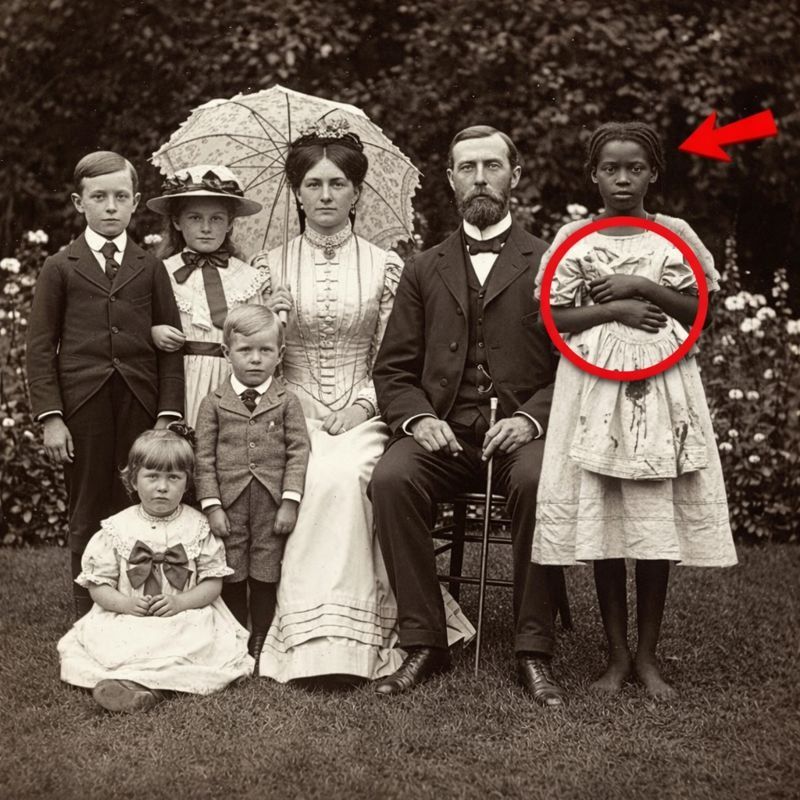 El detalle histórico que pasó desapercibido en un antiguo retrato tras un acercamiento visual.