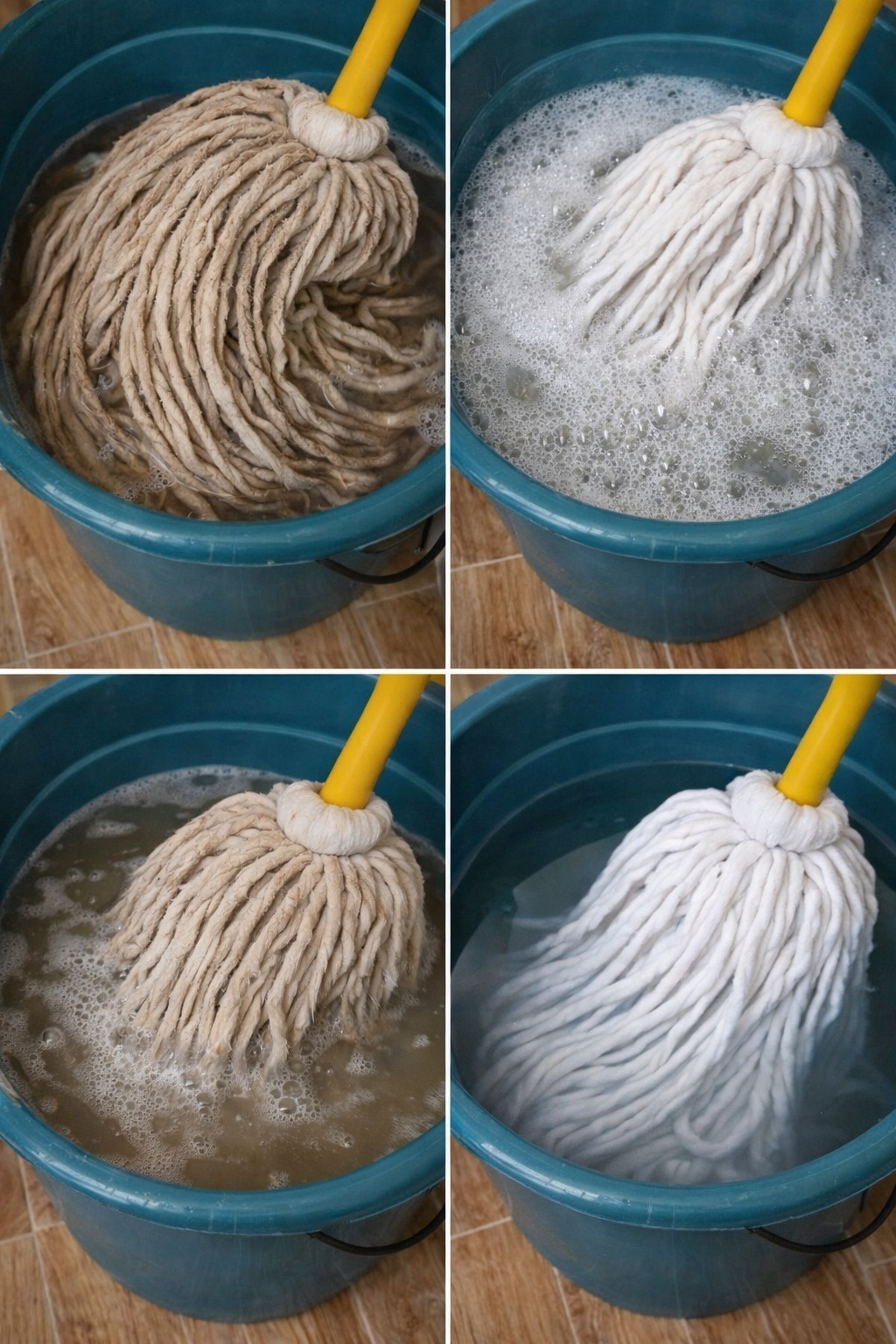Fregona muy sucia, no la vuelvas a comprar: una gota de este ingrediente y volverá a quedar como nueva