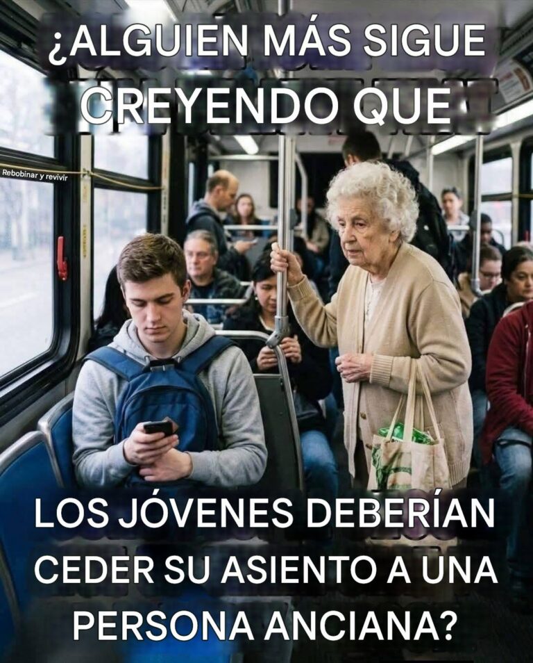 ¿Deberían los jóvenes seguir cediendo su asiento a una persona mayor?