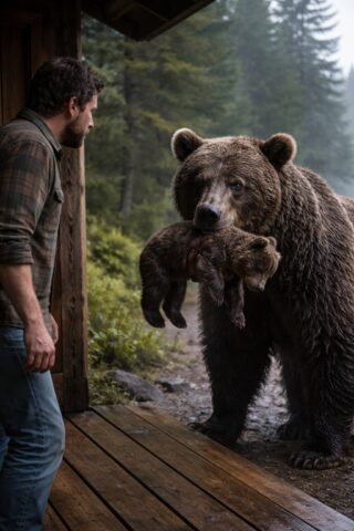 Un oso llorón le trae un mensaje a un hombre moribundo, y lo que hace a continuación es desgarrador…😱😱🤯🤯🤯⬇️