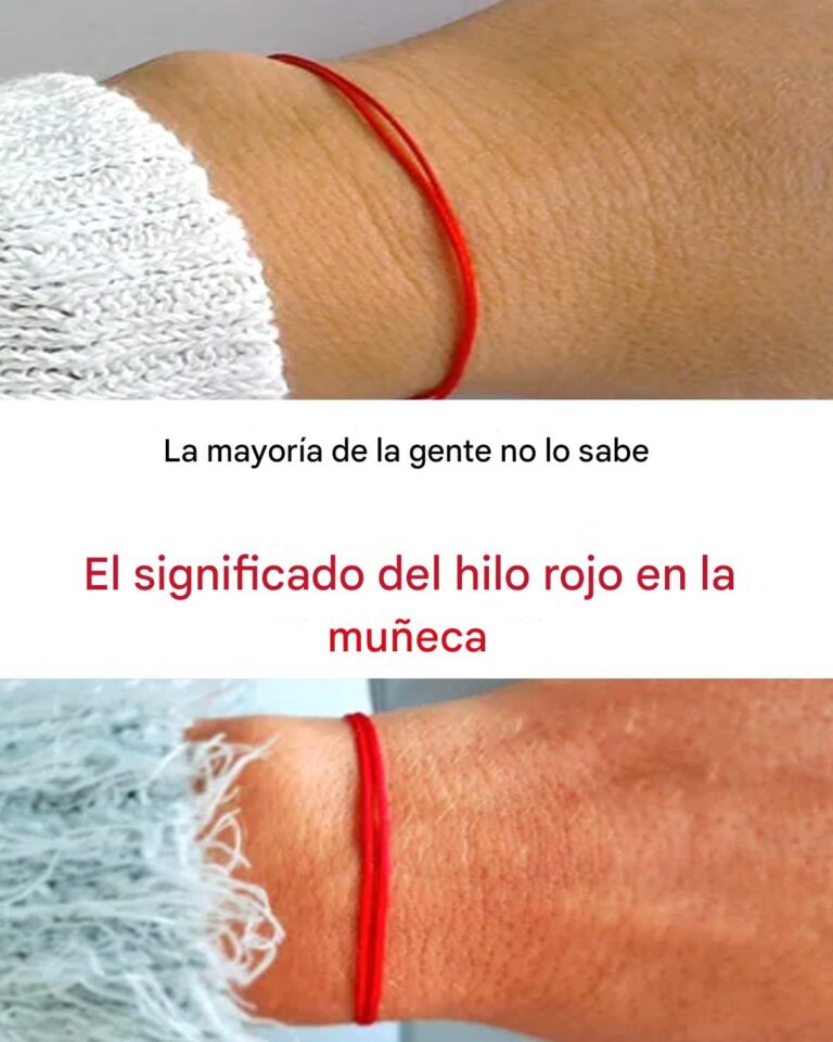La mayoría de las personas no saben el significado del hilo rojo en su muñeca.