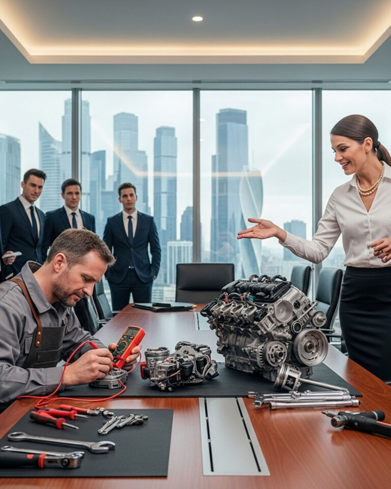 CEO Se Burló De Un Mecánico Pobre: “Arregla Este Motor Y Me Casaré Contigo” — Entonces Él Lo Logró…