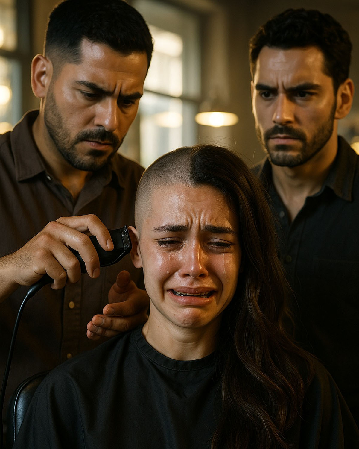 Una joven entró en una barbería para raparse el cabello, que se caía tras la quimioterapia, pero allí ocurrió algo inesperado