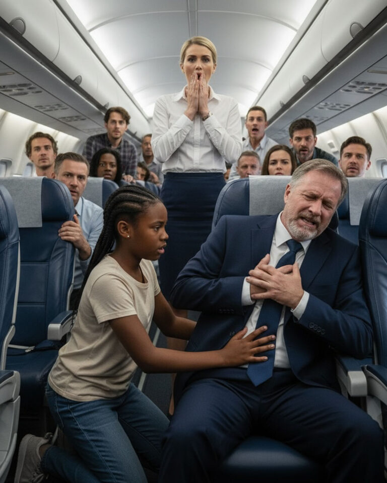 Una Pobre Niña Negra de 12 Años Salvó a un Millonario en un Avión… Pero lo que Él Susurró la Hizo Llorar a Gritos…
