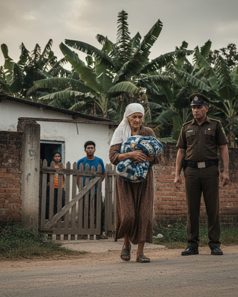 Creyendo que habían engañado a la anciana para que firmara todos sus bienes, la pareja echó de su casa a su propia madre. Pero solo 48 horas después, ella regresó trayendo algo que hizo temblar a los dos.