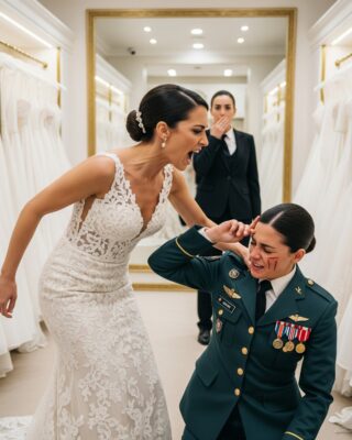 “Mi hermana me abofeteó durante la prueba de su vestido de novia de 20.000 dólares, el cual yo estaba pagando con mi paga de combate. ‘Estás arruinando mi momento’, me escupió. Así que salí, saqué mi teléfono y cancelé la tarjeta de crédito que financiaba toda su boda de 500.000 dólares. Afuera, me apoyé en la pared y vi cómo su perfecto cuento de hadas empezaba a desmoronarse”.