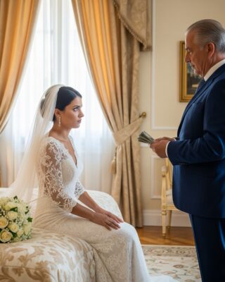 En la noche de bodas, mi suegro me deslizó en la palma de la mano un sobre con 5.000 dólares y susurró: «Si quieres seguir con vida, vete ahora mismo». Me quedé paralizada, como si el suelo se hubiera derrumbado bajo mis pies……