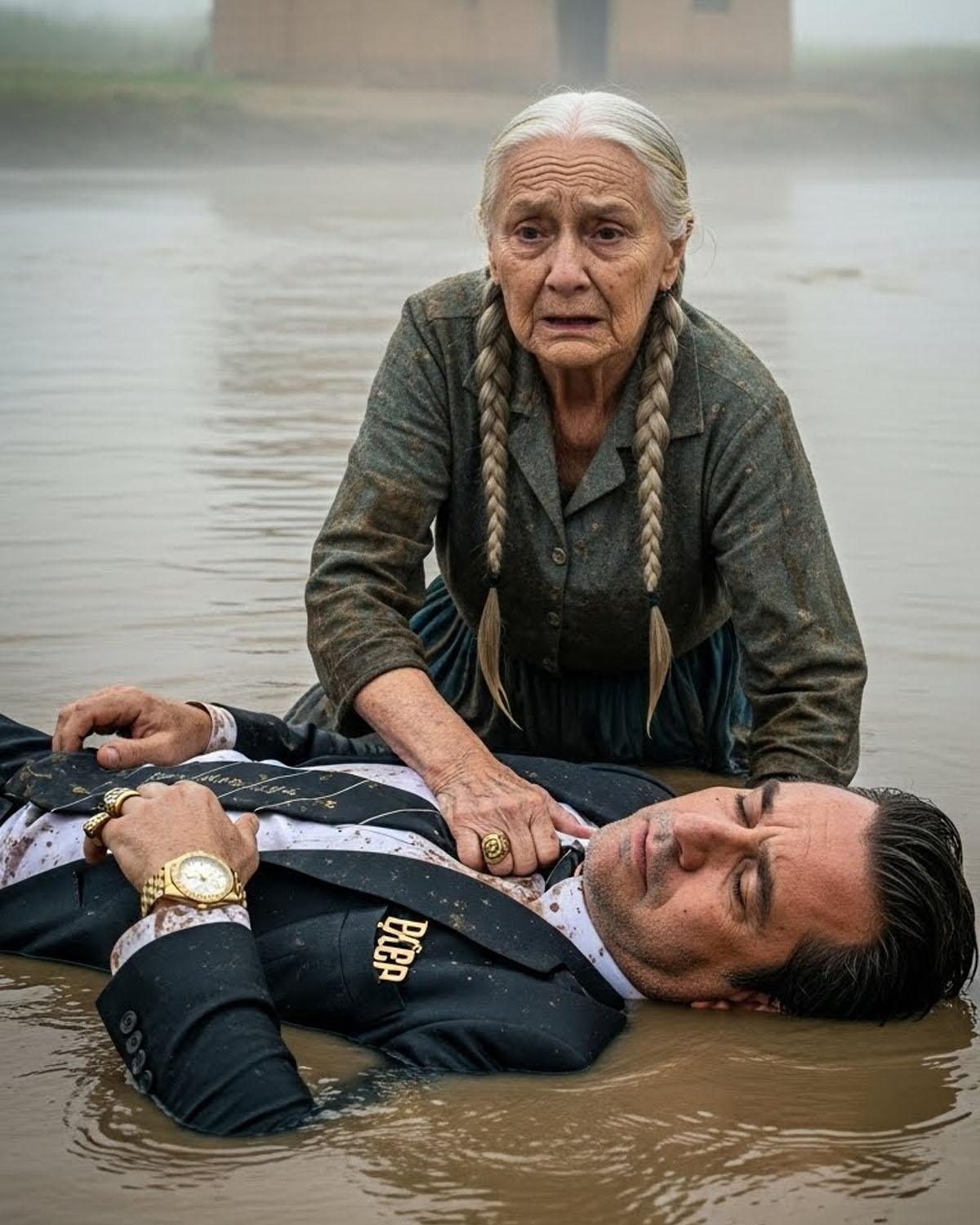 “A los 76 años sacó un cuerpo atado del río… sin saber que estaba rescatando al millonario más buscado de España y cambiando el destino de un pueblo entero”