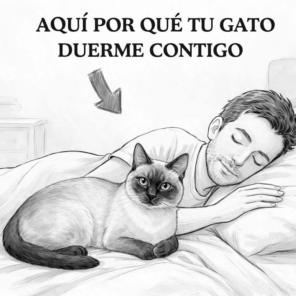 Si tu gato duerme contigo cada noche, esto es lo que significa.