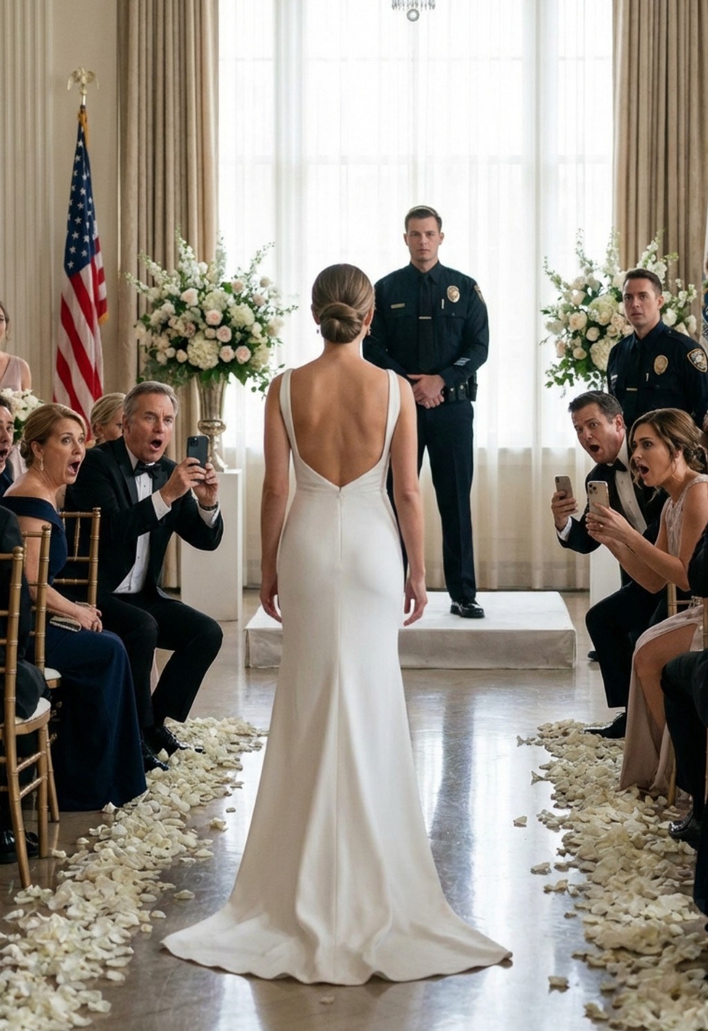 “¿Te casas con un guardia de seguridad?”, se burló mi madre. 68 invitaciones. Cero confirmaciones de asistencia. Toda mi familia boicoteó mi boda. Caminé hacia el altar completamente sola. Entonces mi teléfono se llenó de mensajes: un invitado publicó un video de 10 segundos… con el título: “Su novio es…”.
