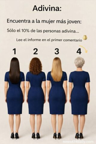 Prueba: Encuentra a la mujer más joven. ¡Solo el 10% acertará!