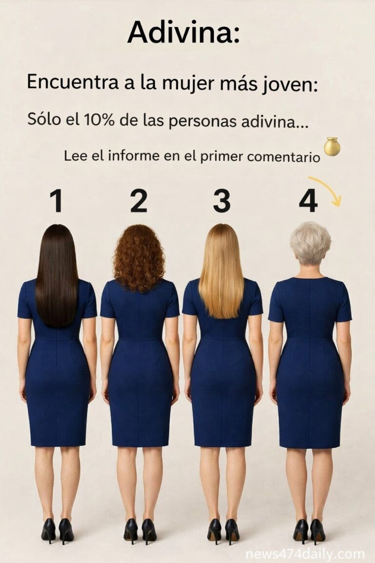 Prueba: Encuentra a la mujer más joven. ¡Solo el 10% acertará!