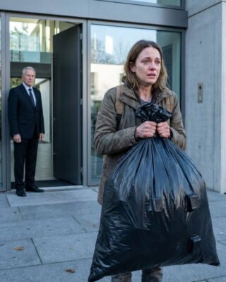 Saliendo de la casa de mis suegros sin nada, mi suegro me pidió que llevara una bolsa de basura. Al abrir la reja, se me hizo un nudo en la garganta y las manos me empezaron a temblar al ver lo que había dentro…
