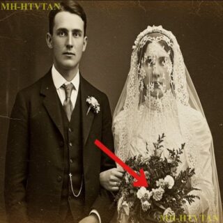 Una foto de boda de 1895 parece perfecta, hasta que haces zoom en el velo de la novia.