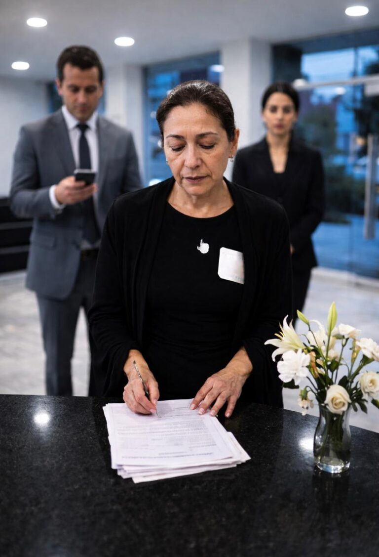 Esa Noche Firmó Los Papeles Del Asilo Todavía Con El Vestido Negro Del Velorio, Mientras Sus Tres Hijos Evitaban Mirarla A Los Ojos Entre El Olor A Flores Marchitas, Cloro Y Traición; Pero Lo Que Ellos No Sabían Era Que En El Fondo De Su Abrigo Guardaba El Último Billete Que Su Esposo Compró Antes De Morir, Un Pedazo De Papel Arrugado Que Días Después Encendería La Codicia De Toda La Familia Y Convertiría A Julieta Cervantes En La Mujer Que Jamás Debieron Subestimar…