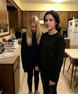 Mi hija de 13 años trajo a casa a una compañera de clase hambrienta para cenar; lo que se le cayó de la mochila me heló la sangre.