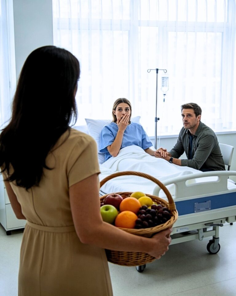 Mi esposo dijo que estaba “de viaje de negocios”, pero cuando fui al hospital a visitar a mi amiga enferma, de repente oí su voz detrás de la puerta… y lo que oí me heló la sangre.