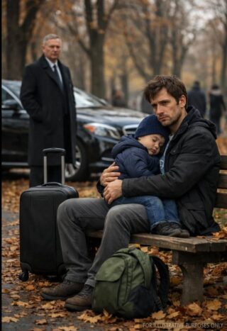 Encontré a mi hijo sentado en un parque con mi nieto, dos maletas y el silencio de un hombre que acababa de ser humillado públicamente. Cuando me contó que su suegro lo había despedido diciendo que nuestra estirpe no era digna… decidí que era hora de que alguien recordara quién seguía teniendo un nombre que importara.
