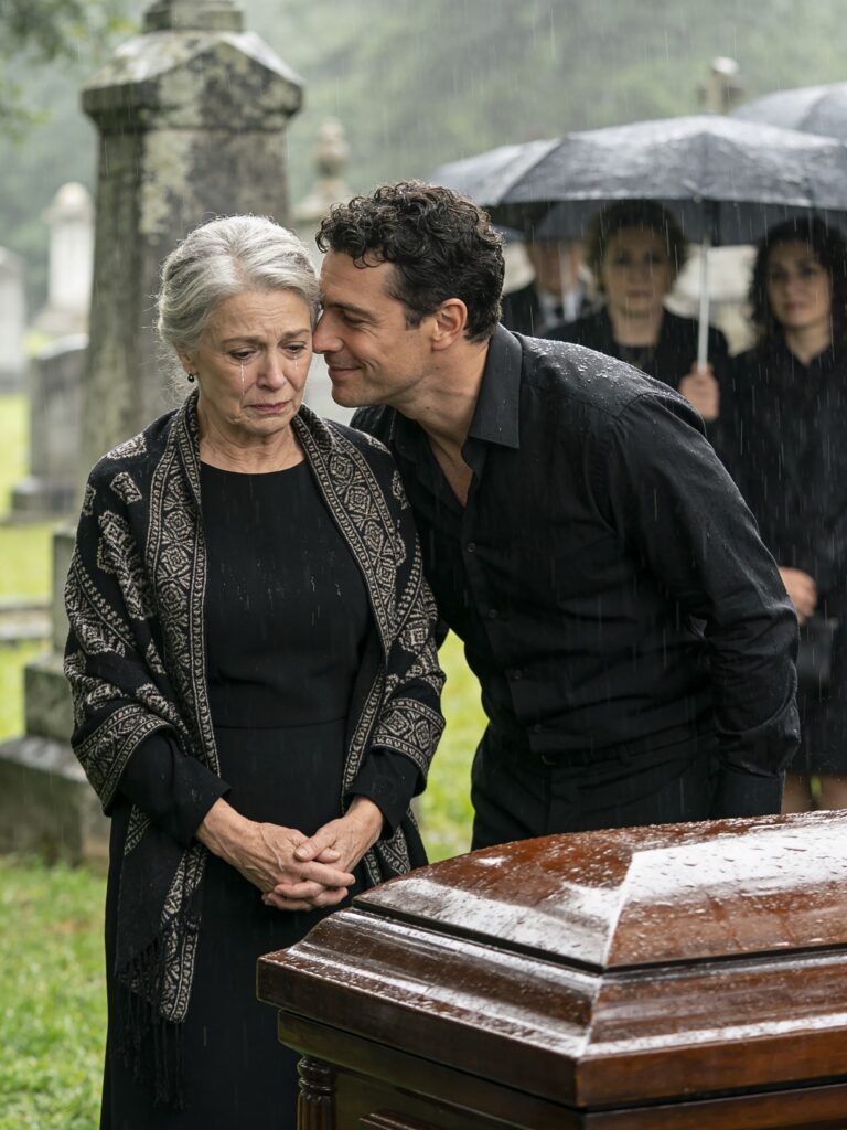 En el funeral de mi esposo, mi hijo me apretó la mano y me susurró: «Ya no formas parte de esta familia».