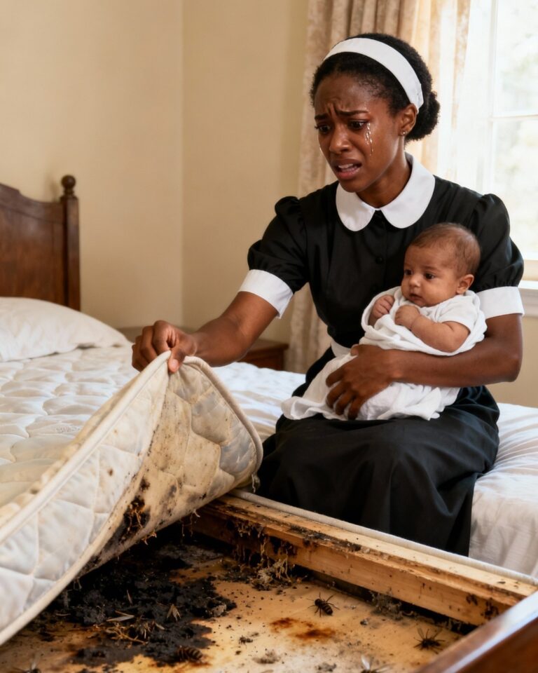 El bebé del millonario no paraba de llorar en la cama, hasta que una pobre criada negra hizo lo impensable