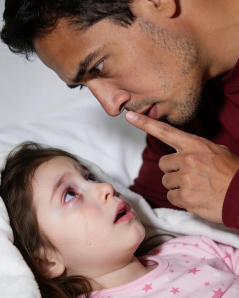 “Papá… me duele tanto la espalda que no puedo dormir. Mamá me dijo que no te lo contara.”