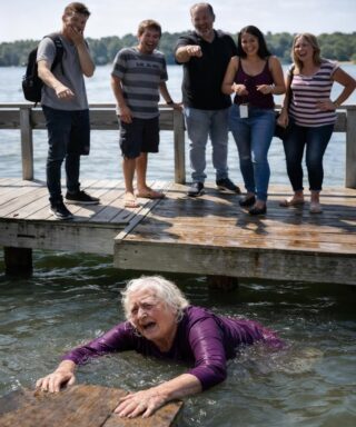 El nieto empujó a su abuela al lago, sabiendo perfectamente que no sabía nadar y que le tenía miedo al agua, solo por diversión: los familiares estaban cerca y se reían, pero ninguno de ellos podía imaginar lo que haría esa mujer en cuanto saliera del agua.