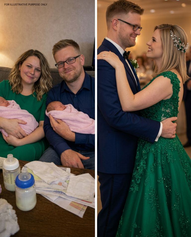 Mi esposo me dejó por mi prima mientras estaba de baja por maternidad; en su boda, el anuncio del DJ hizo que la sala se quedara en silencio.